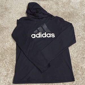 Men’s Adidas hooded long-sleeve shirt